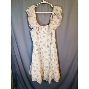 Simplee Plus white summer dress